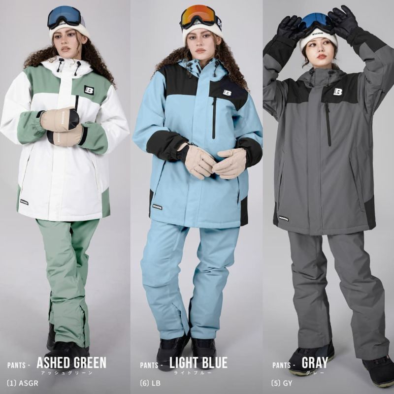 BOARDEEレディーススノボウェア(ピンク＆ブラック) BOARDEE スノボウェア レディース 上下セット スノーボードウェア