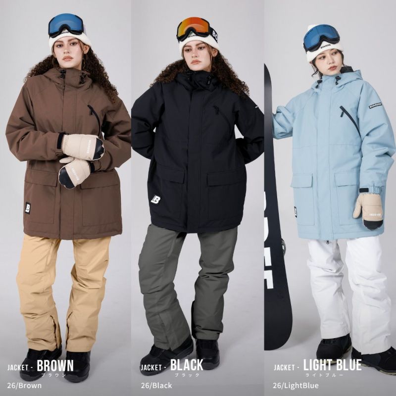 スノボウェア レディース ジャケット 単品 スノーボードウェア BOARDEE