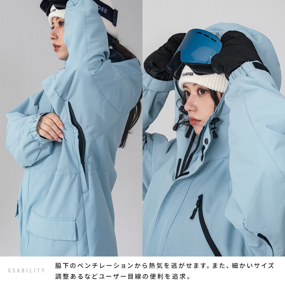 スノボウェア レディース 上下セット スノーボードウェア BOARDEE