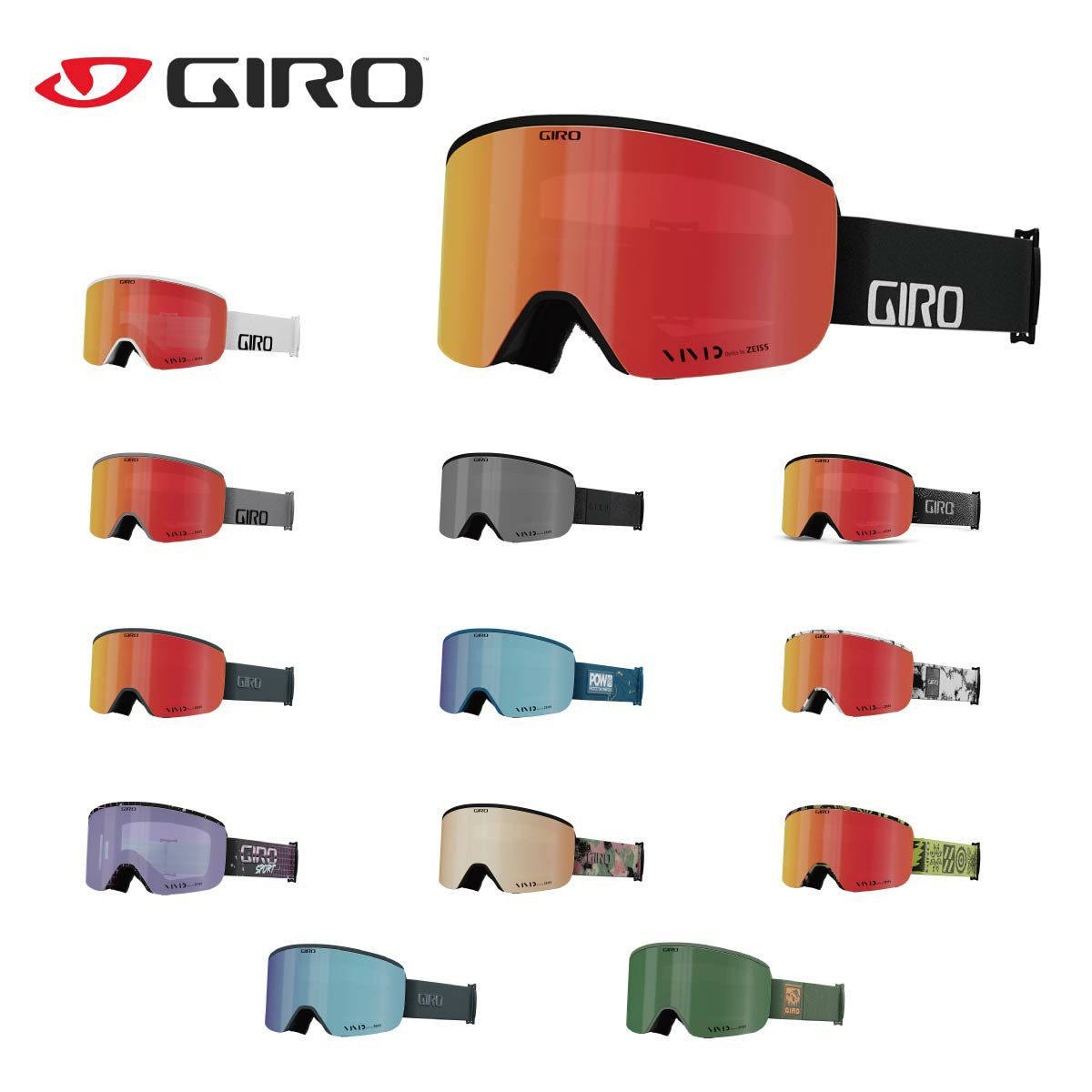 GIRO ジロ スノボ スノーボード ゴーグル メンズ レディース 2025 AXIS