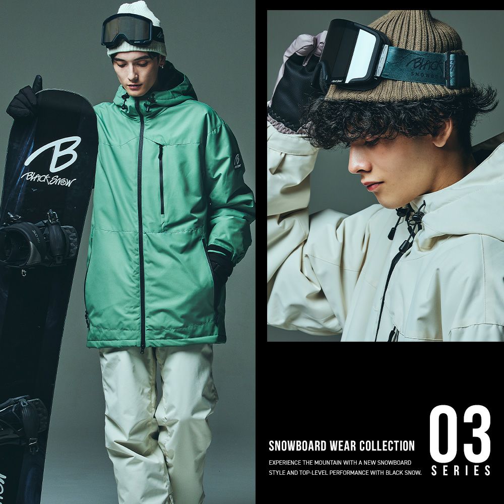 スノボウェア メンズ ジャケット 単品 スノーボードウェア BLACKSNOW