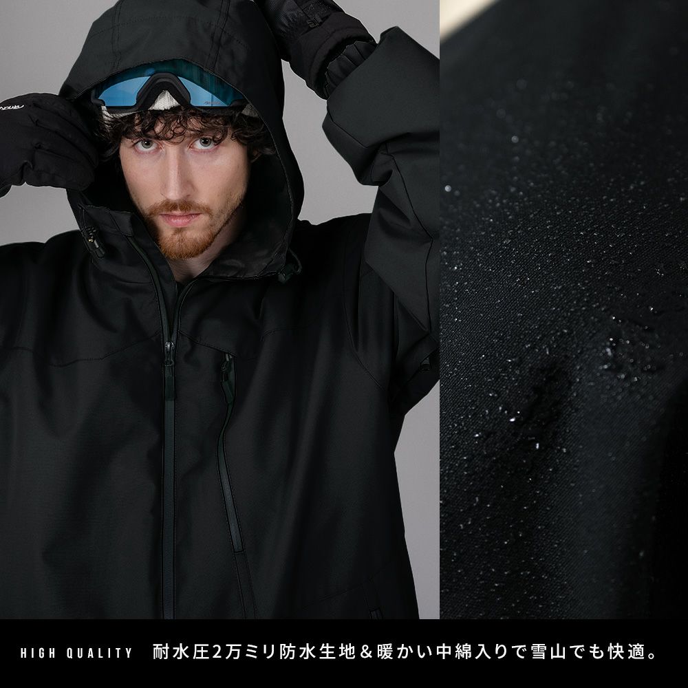スノボウェア メンズ ジャケット 単品 スノーボードウェア BLACKSNOW