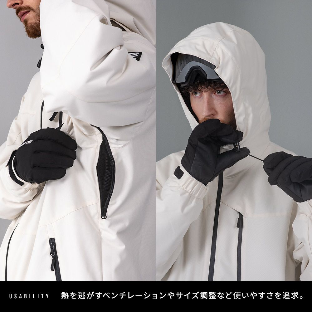 スノボウェア メンズ 上下セット スノーボードウェア BLACKSNOW